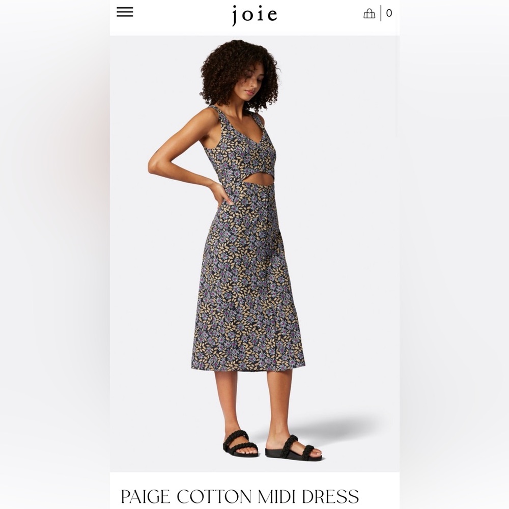 Caviar multi black dress from Joie